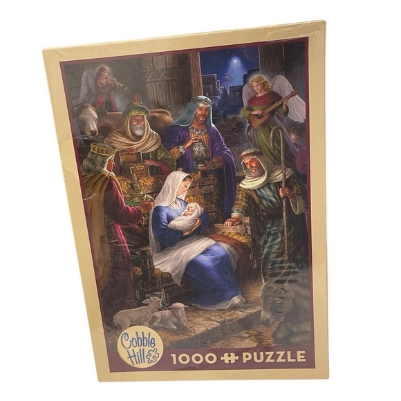 Cobble Hill Holy Night 1000 Piece Jigsaw Puzzle 19.25 X  26.625 New Sealed - Picture 1 of 6